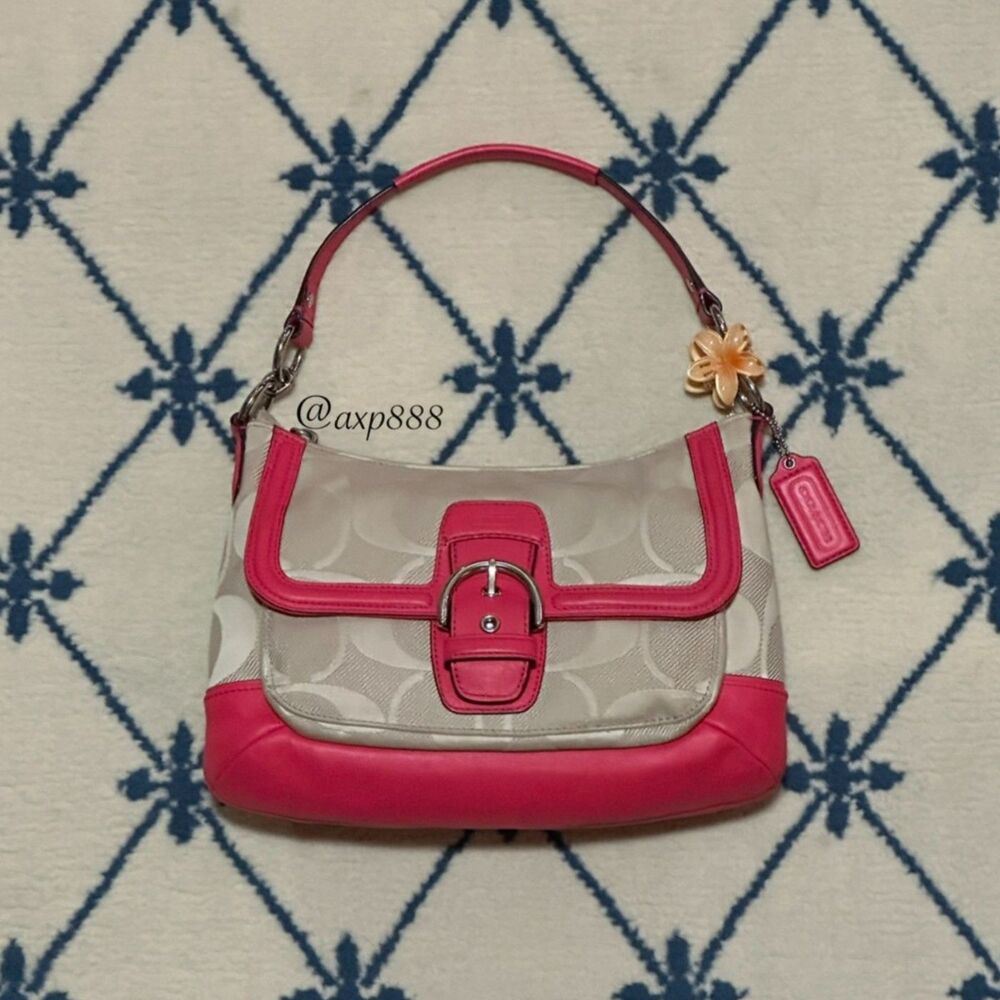 Coach Y2K Soho Buckle Campbell Signature Convertible Shoulder Bag 2014 F28902
